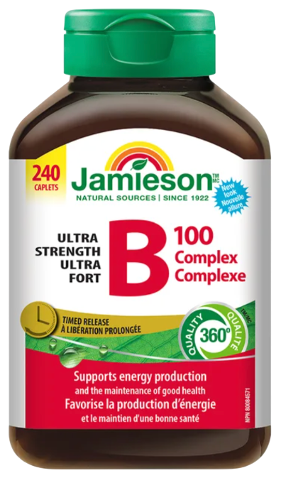 Jamieson 健美生 超强效 B100复合维生素片 240粒