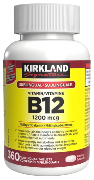 Kirkland Signature 柯克兰 维生素B12 1200mcg 360粒