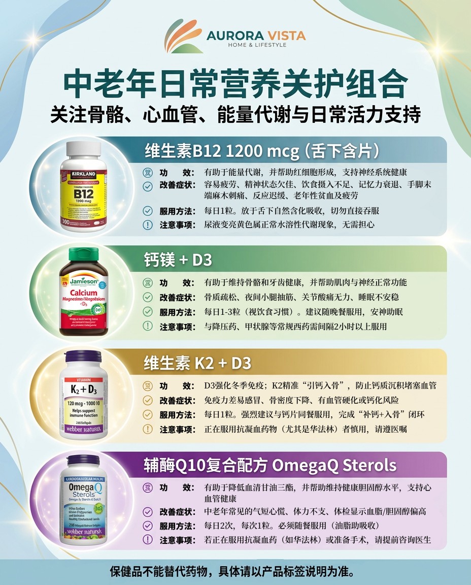中老年日常营养关护组合