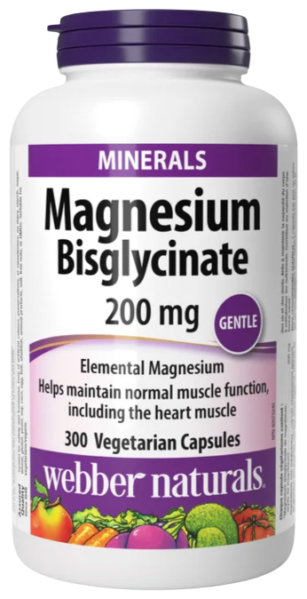 webber naturals 韦博 甘氨酸镁 200mg 300粒